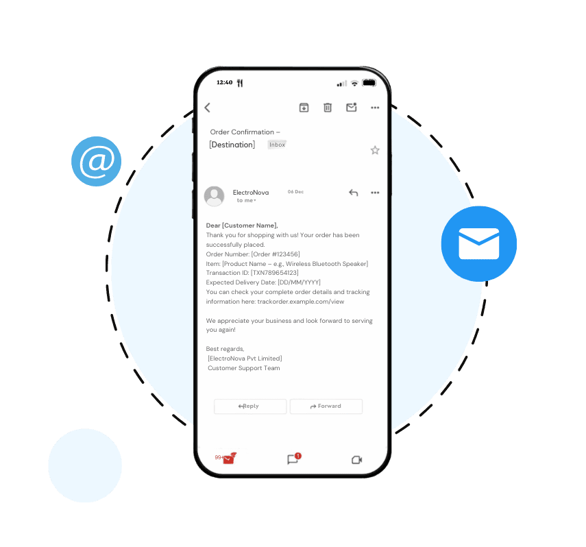 Bulk email marketing campaign with branded emails,